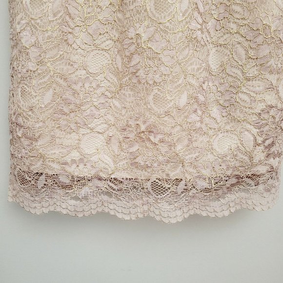 Anthropologie BHLDN Jenny Yoo Beckett Floral Lace Sheath Dress Women's Size 0 - Picture 6 of 11